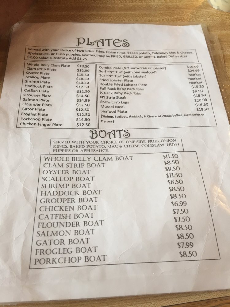 Essex Seafood Two Menu - Image 9